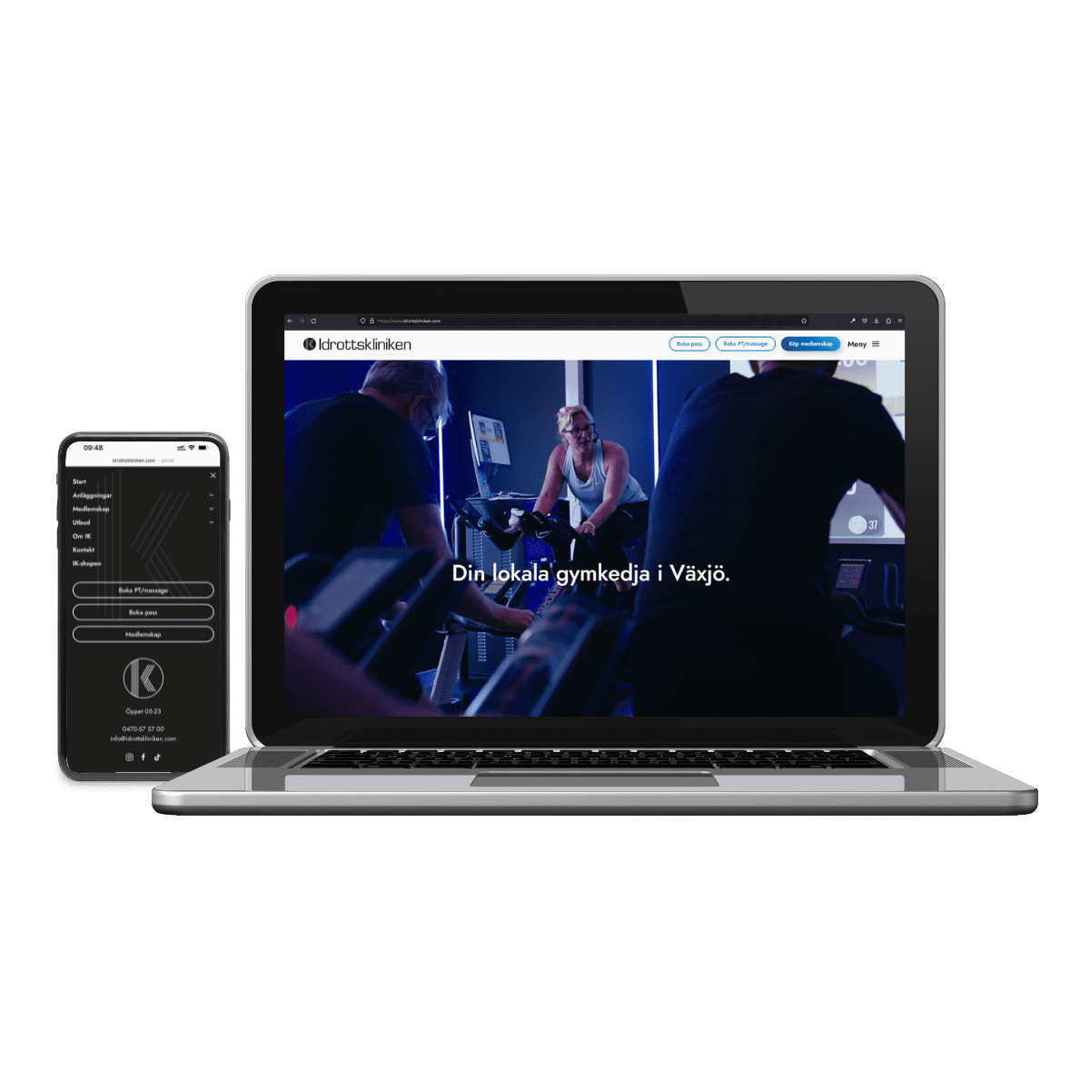 Webbplats till Idrottskliniken